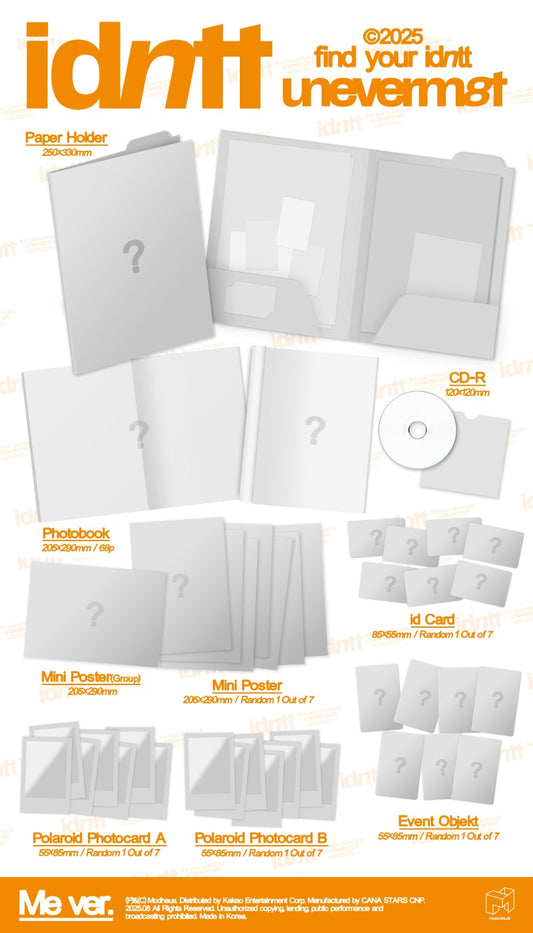 idntt 1st Mini Album - <unevermet> (Random)