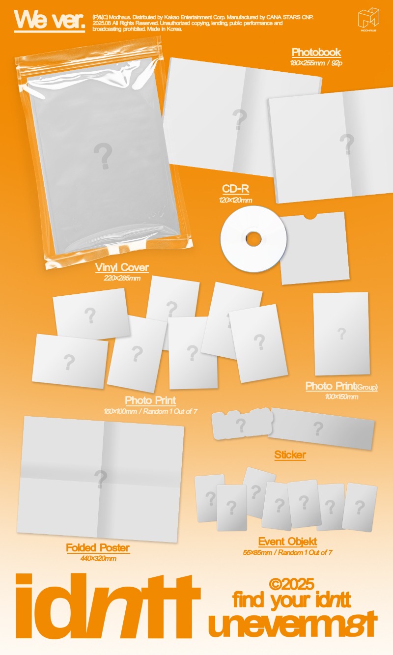idntt 1st Mini Album - <unevermet> (Random)