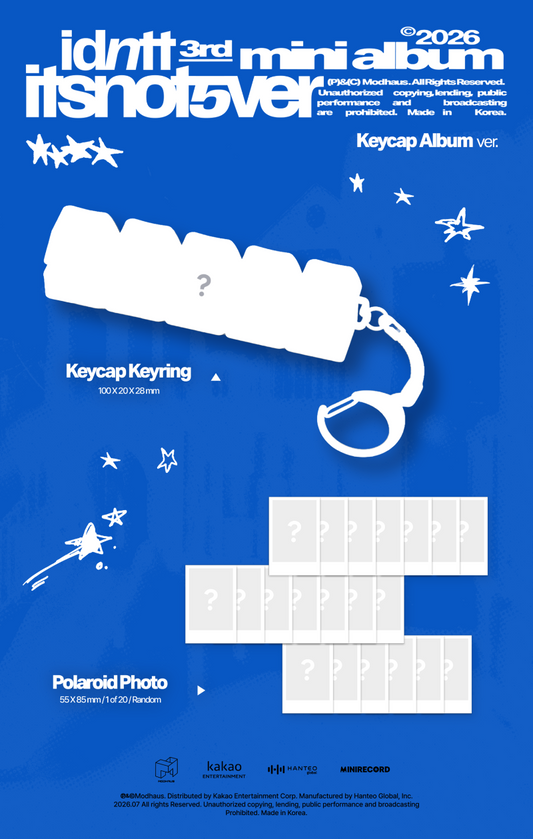 PRE-ORDER: idntt 3rd Mini Album - itsnotver (Keycap Album)