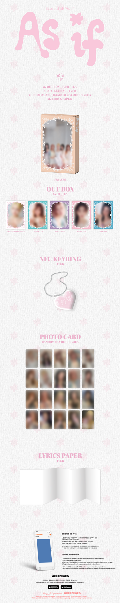 PRE-ORDER: ifeye 3rd EP Album - As if (Platform Ver.) (Random)