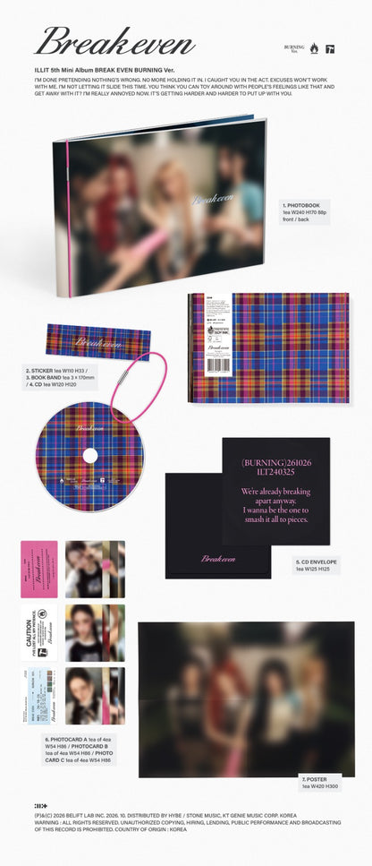 PRE-ORDER: ILLIT 5th Mini Album - BREAK EVEN (Random)