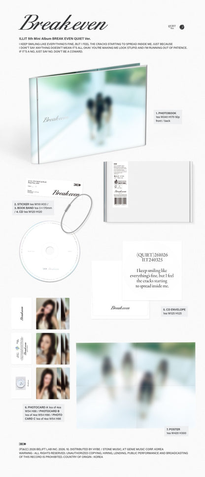 PRE-ORDER: ILLIT 5th Mini Album - BREAK EVEN (Random)