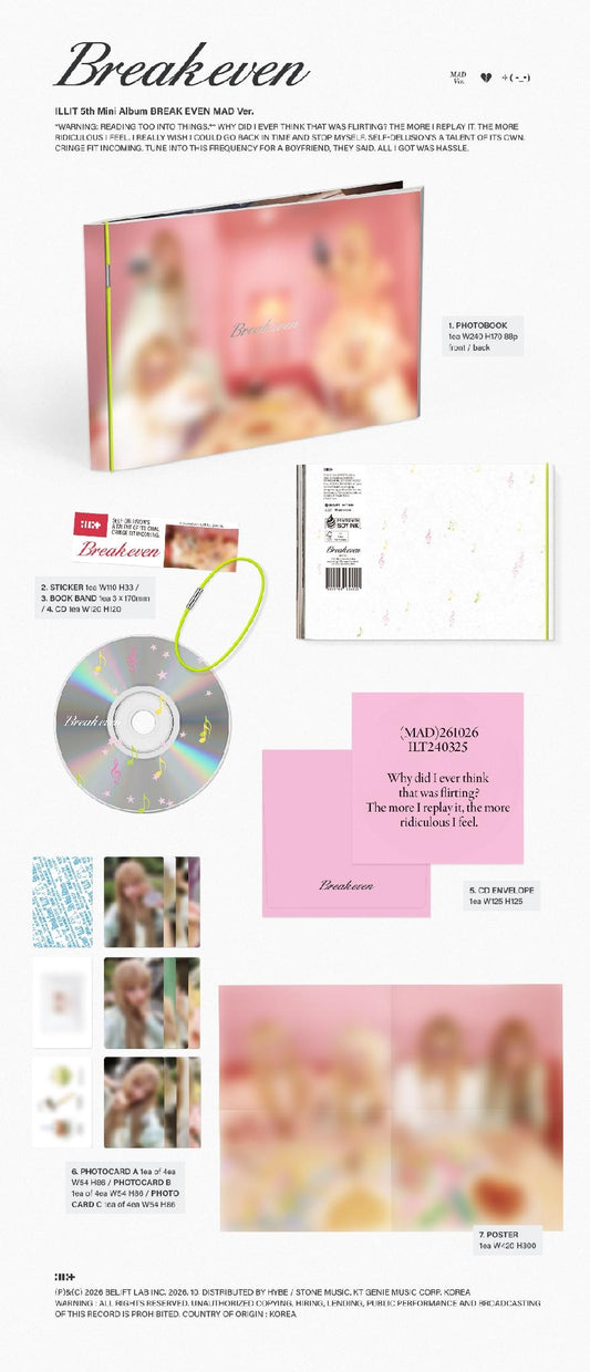 PRE-ORDER: ILLIT 5th Mini Album - BREAK EVEN (Random)