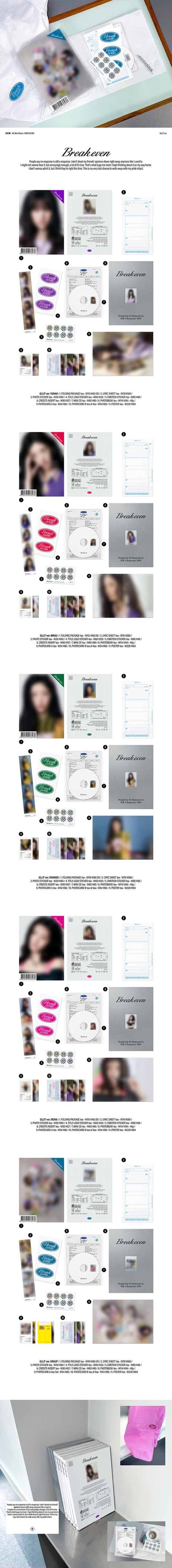 PRE-ORDER: ILLIT 5th Mini Album - BREAK EVEN (GLLIT Ver.) (Random)