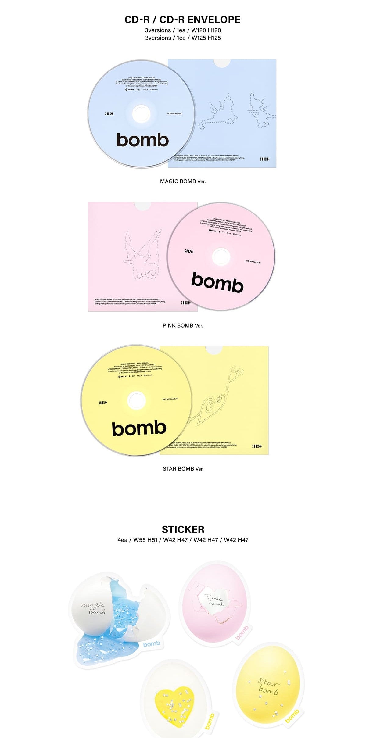 ILLIT 3rd Mini Album – bomb (Random) – K-Pop Stop NZ