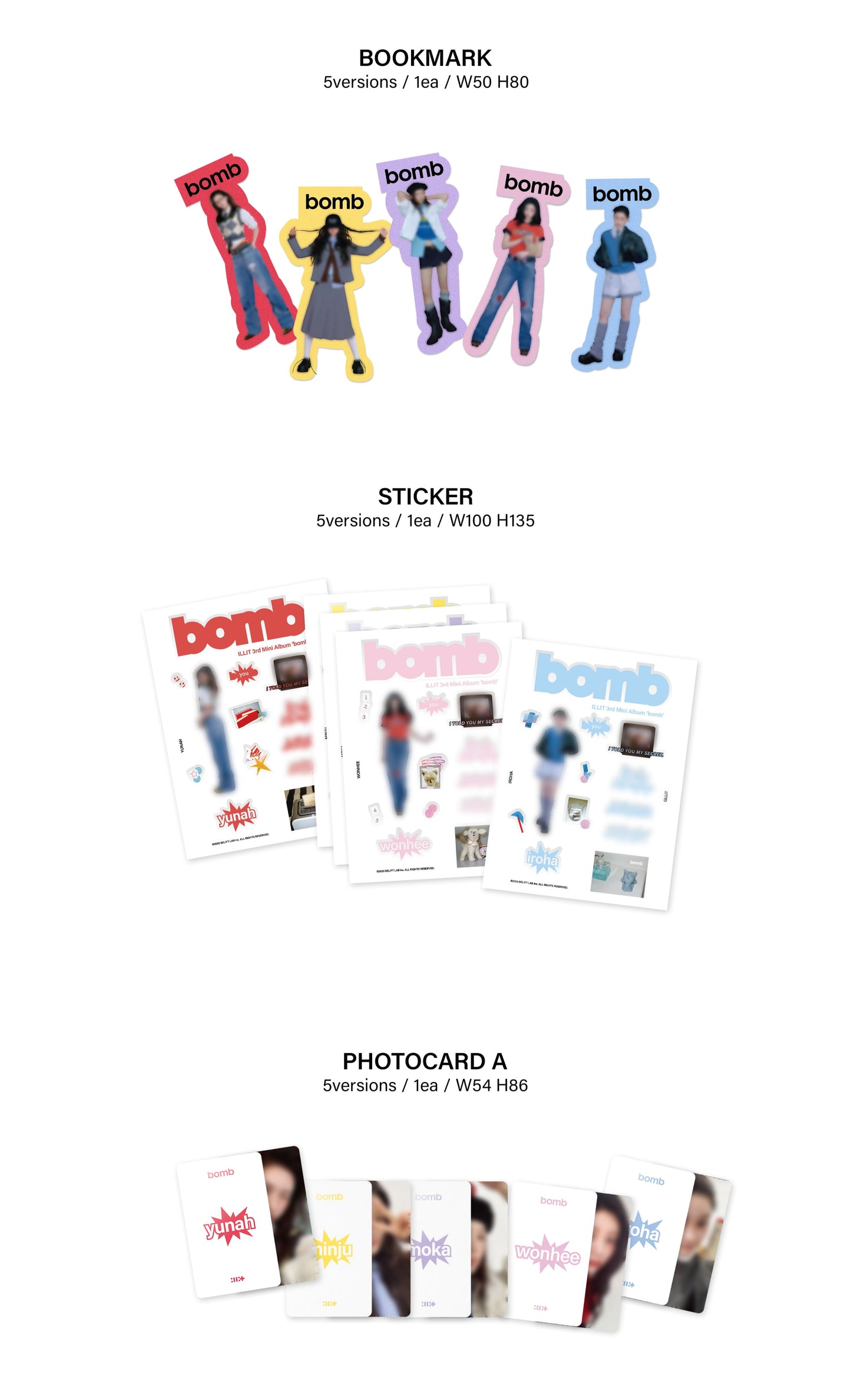 ILLIT 3rd Mini Album – bomb (GLLIT Ver.) (Random)