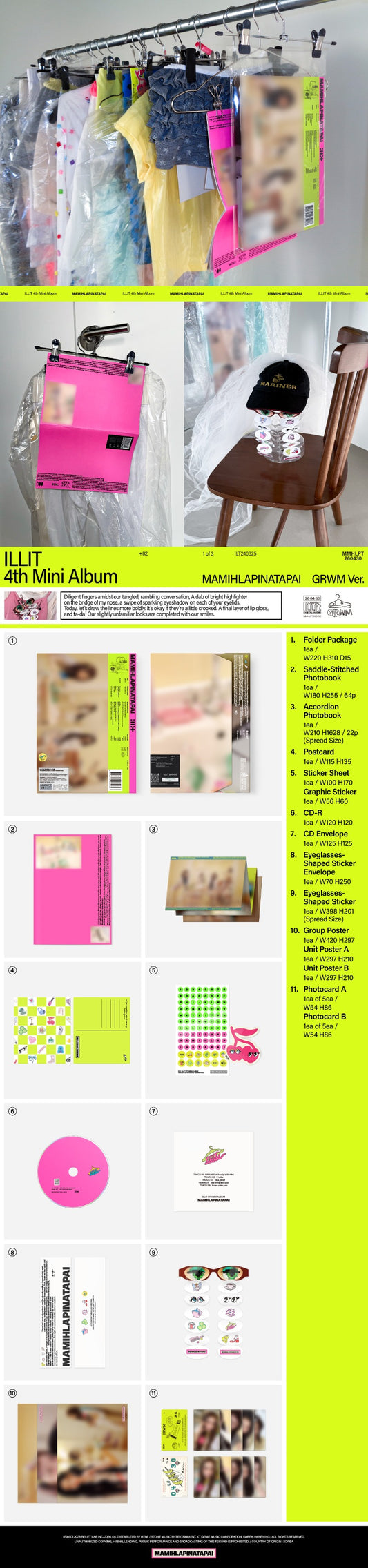 PRE-ORDER: ILLIT 4th Mini Album - MAMIHLAPINATAPAI (Random)