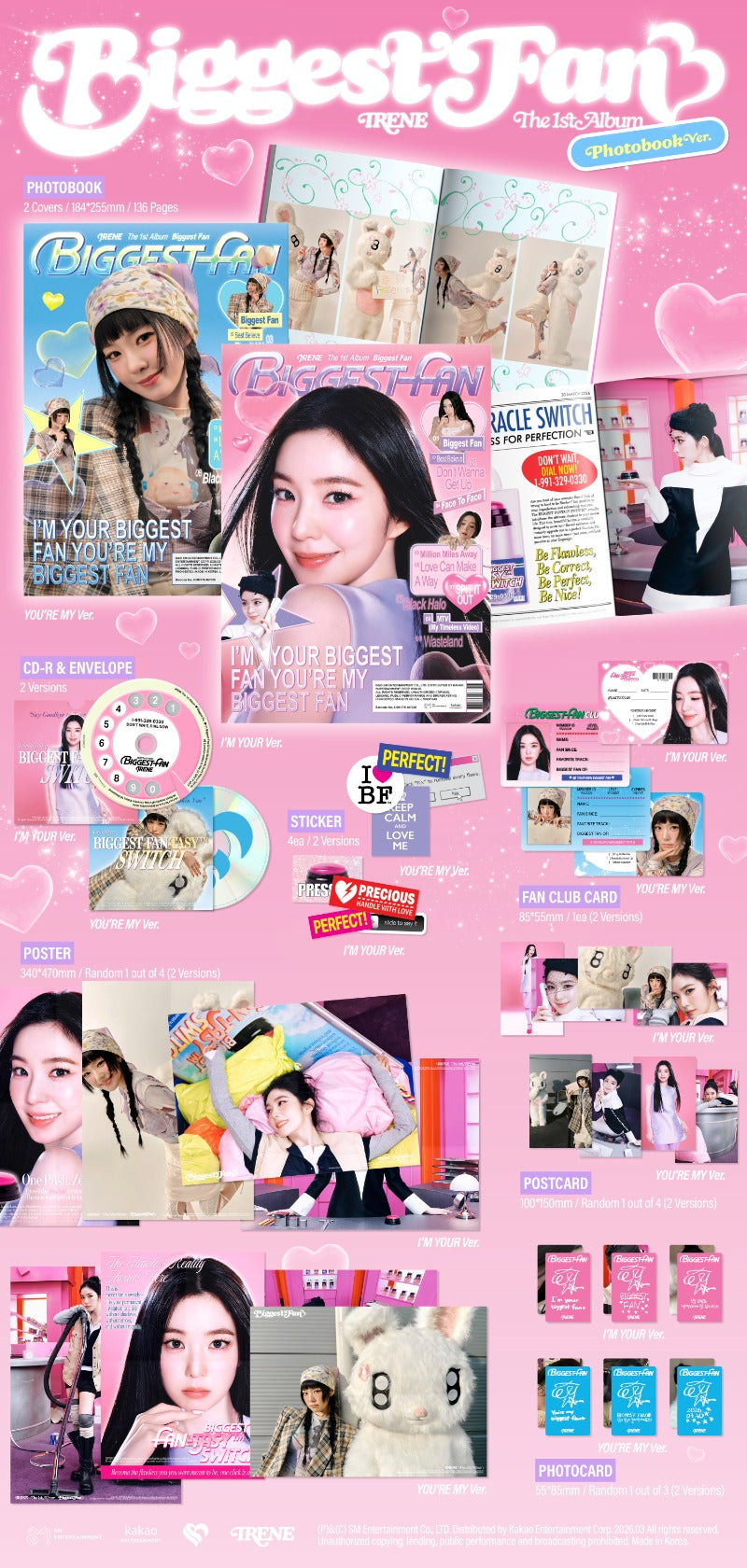 IRENE (Red Velvet) The 1st Album - Biggest Fan (Photobook Ver.)