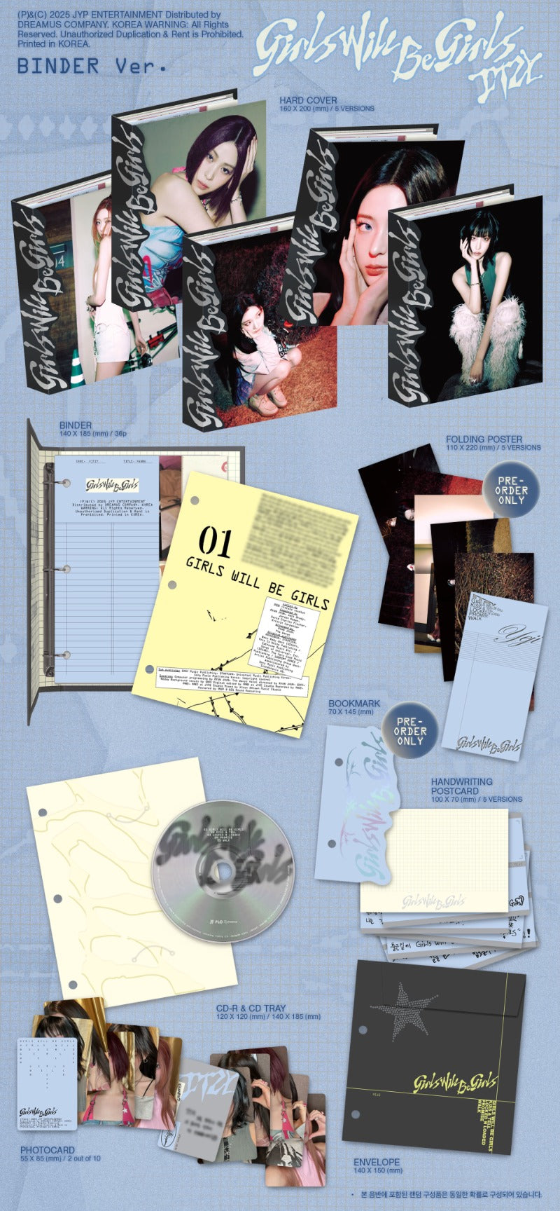 ITZY – Girls Will Be Girls (Binder Ver.) (Random)