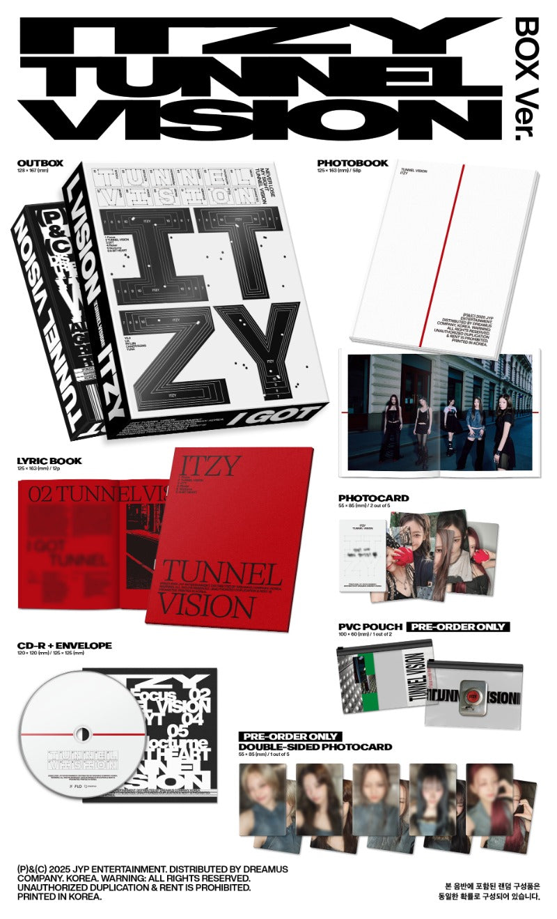 ITZY 11th Mini Album - TUNNEL VISION (Box Ver.)