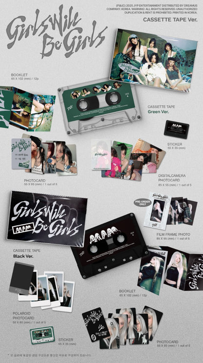 ITZY – Girls Will Be Girls (Cassette Tape Ver.) (Random)