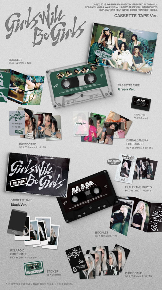 ITZY – Girls Will Be Girls (Cassette Tape Ver.) (Random)