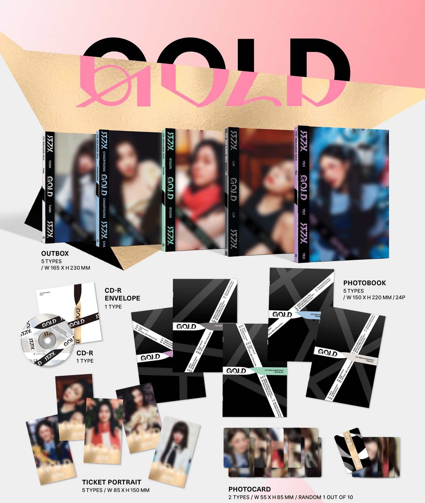 ITZY – GOLD (DIGIPACK Ver.) (Random)