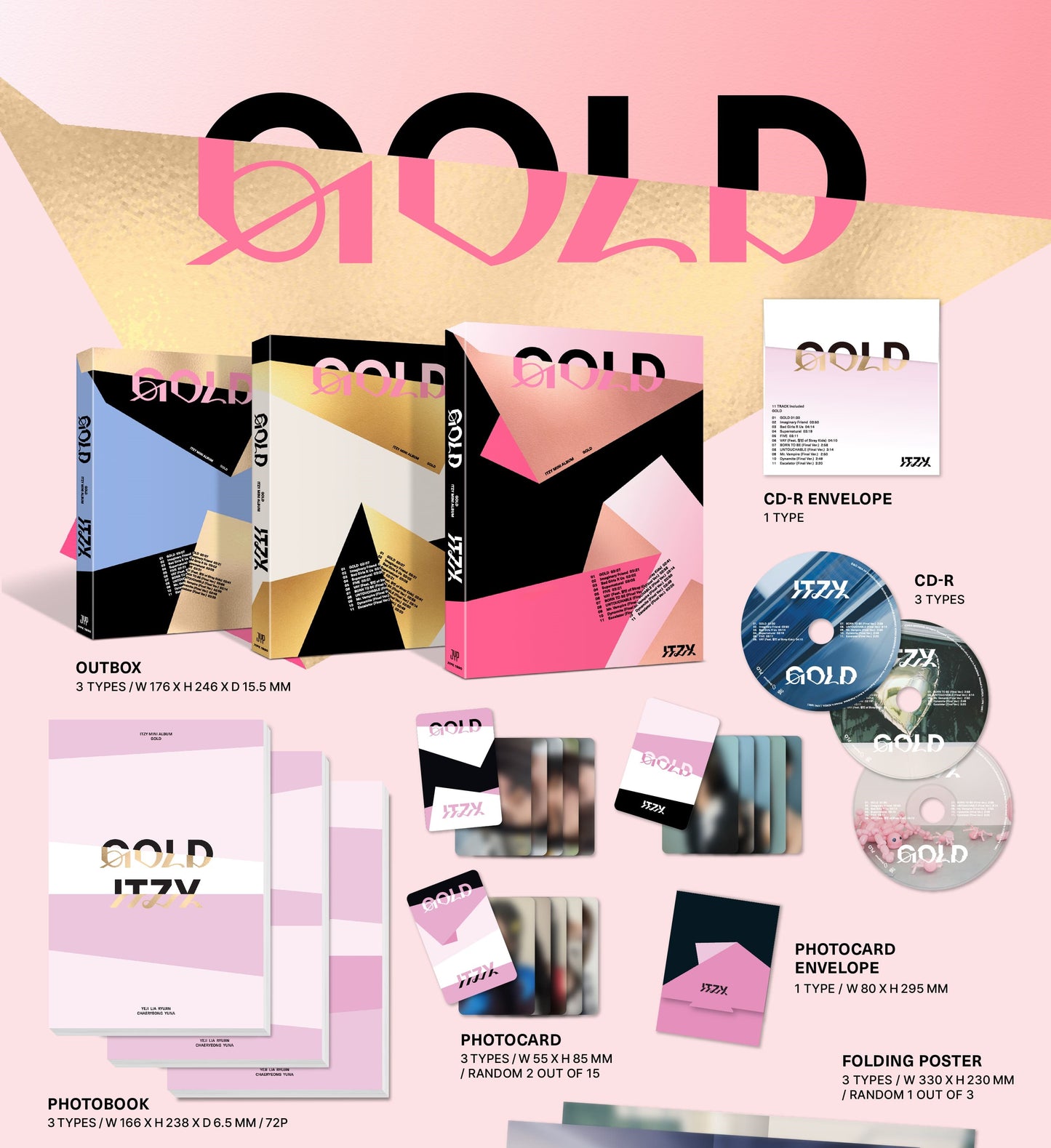 ITZY – GOLD (STANDARD Ver.) (Random)
