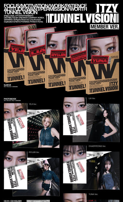 ITZY 11th Mini Album - TUNNEL VISION (Member Ver.) (Random)