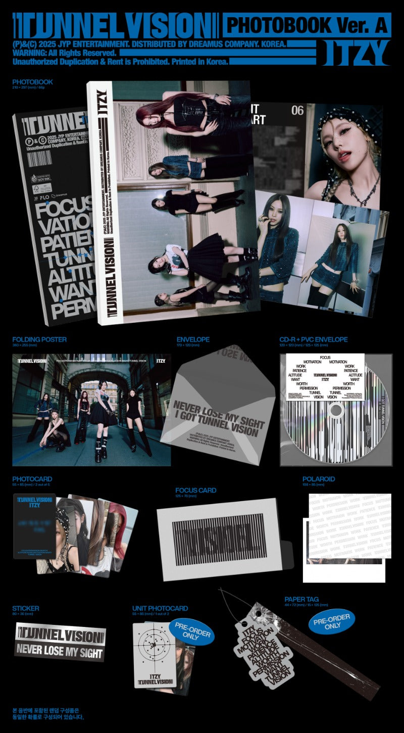 ITZY 11th Mini Album - TUNNEL VISION (Photobook Ver.) (Random)