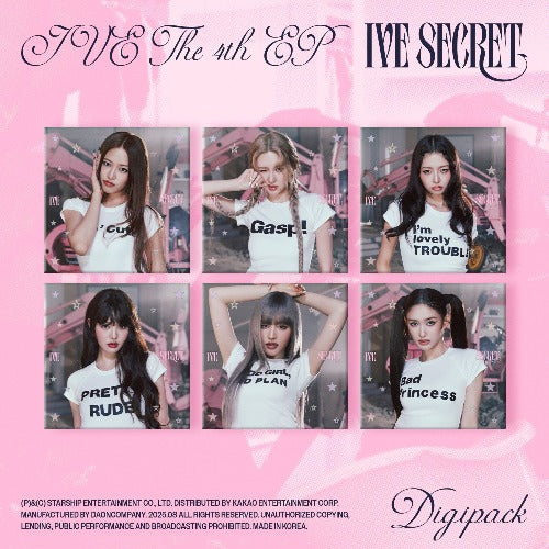 PRE-ORDER: IVE THE 4th EP – IVE SECRET (Digipack Ver.) (Random)