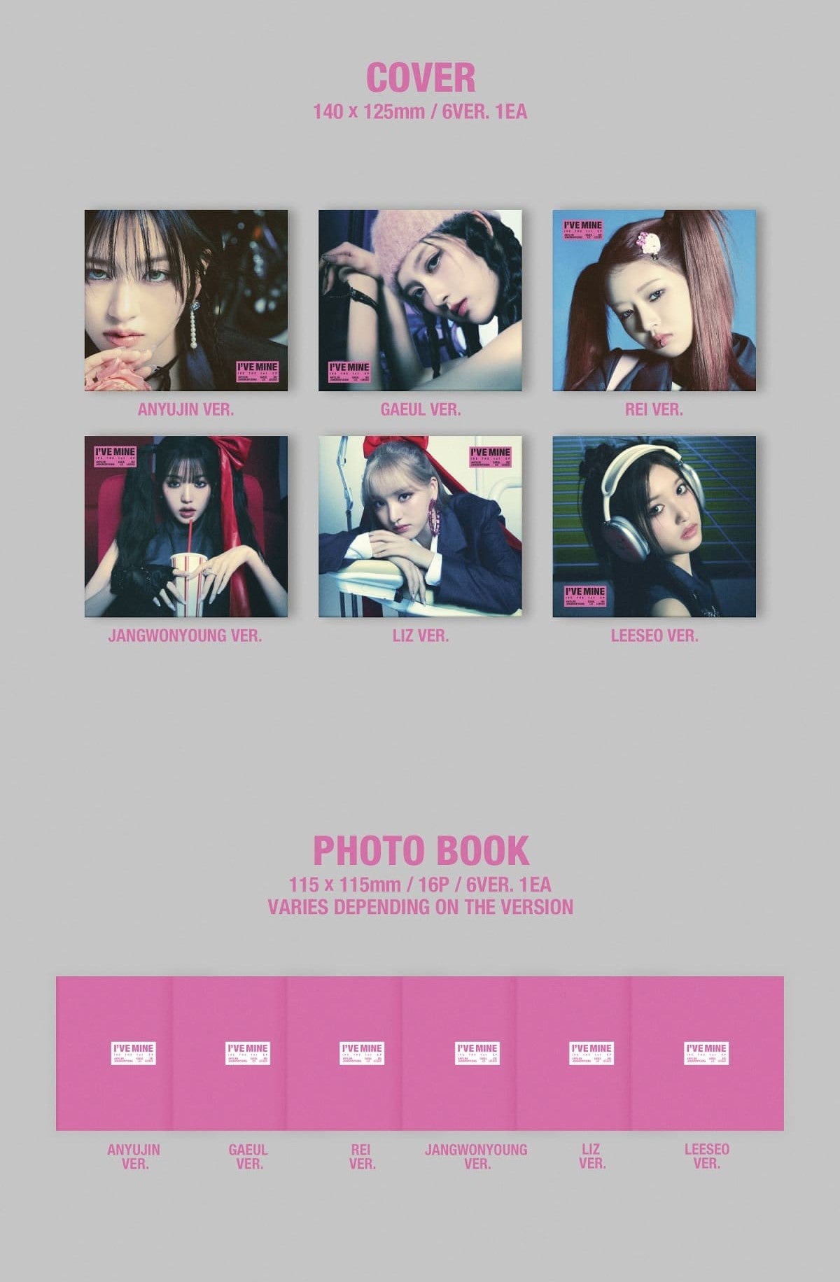 IVE 1st EP – I’VE MINE (Random)