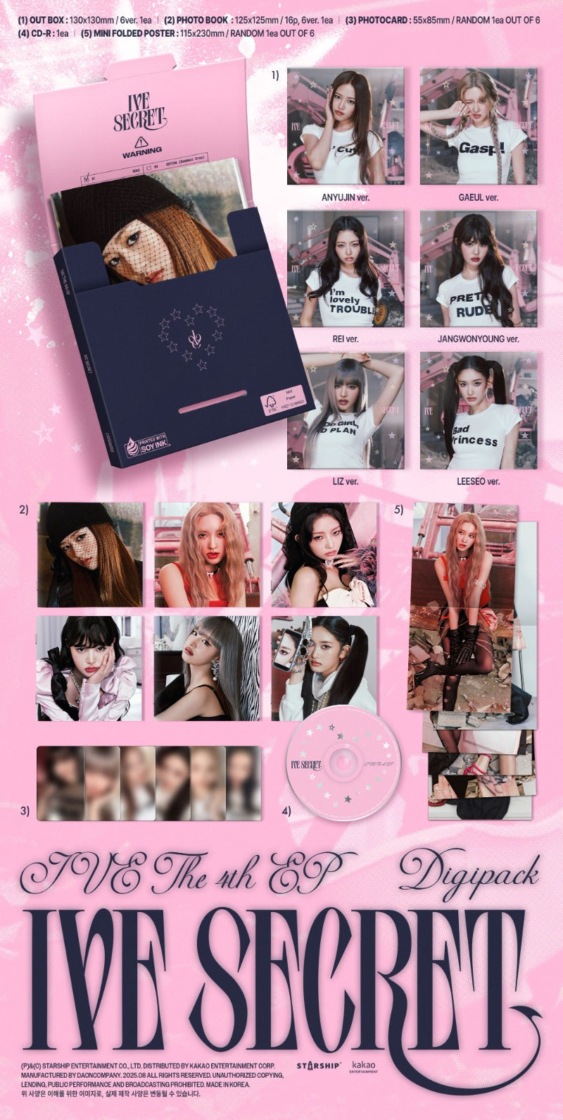 [PRE-OWNED] IVE THE 4th EP – IVE SECRET (Digipack Ver.)