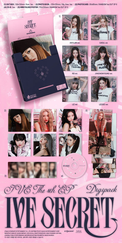 [PRE-OWNED] IVE THE 4th EP – IVE SECRET (Digipack Ver.)