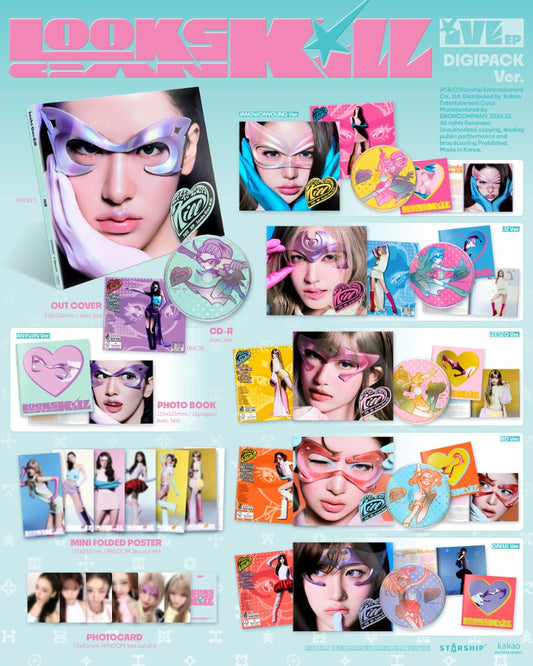 PRE-ORDER: IVE EP Album - Looks Can Kill (Digipack Ver.) (Random)