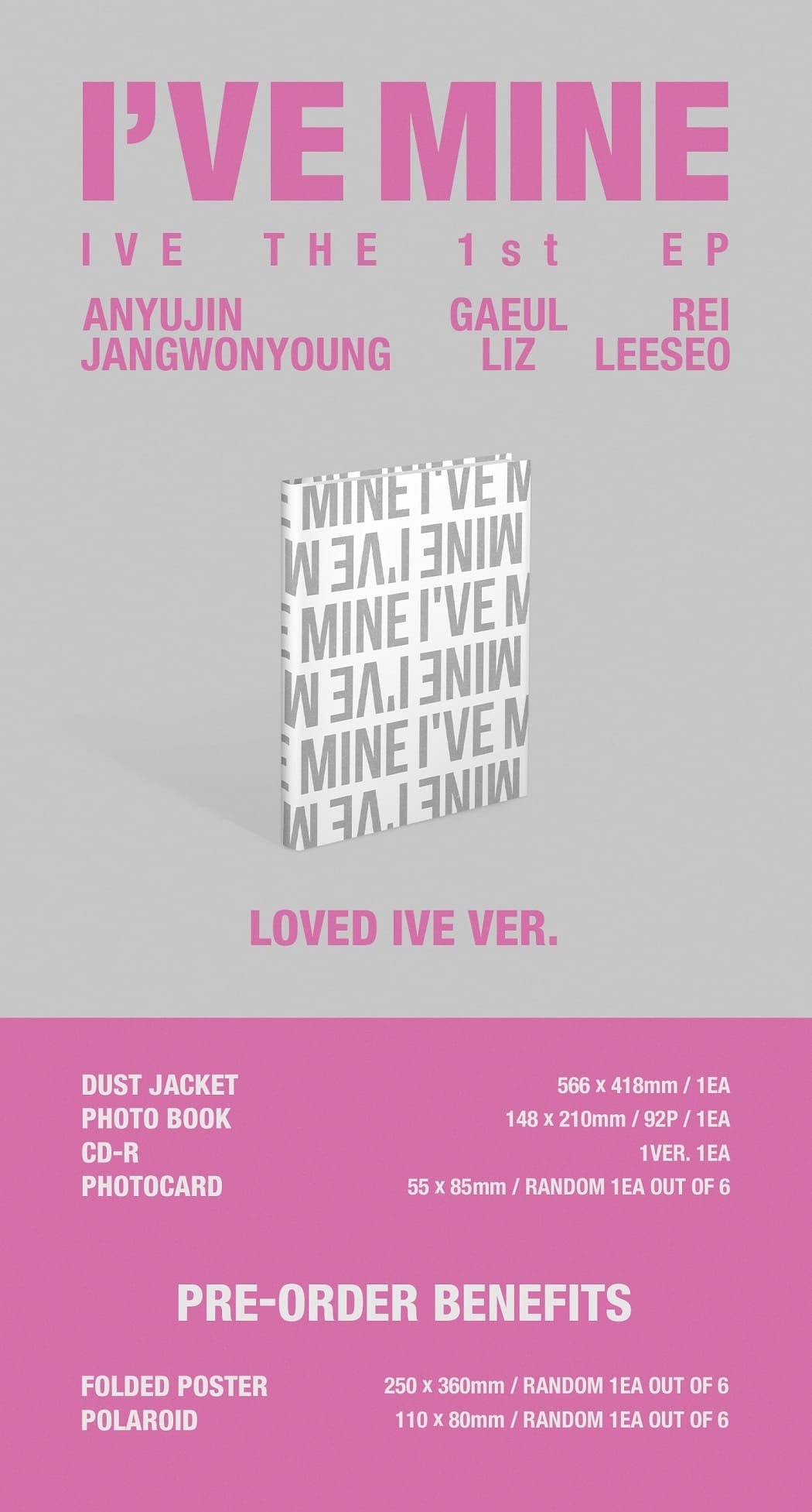 [PRE-OWNED] IVE 1st EP – I’VE MINE
