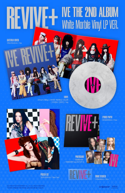 IVE The 2nd Album - REVIVE+ (White Marble Vinyl LP Ver.)