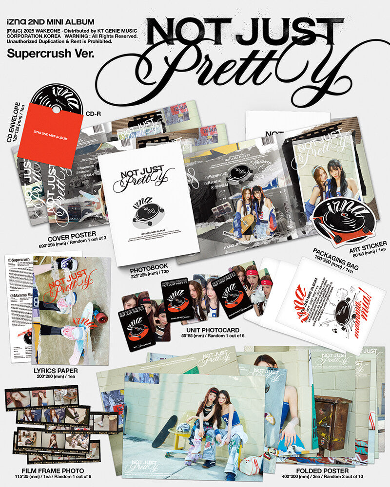 izna 2nd Mini Album - Not Just Pretty (Poster Book Ver.) (Random)