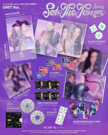 PRE-ORDER: izna 3rd Mini Album - SET THE TEMPO (Unit Ver.) (Random)