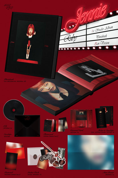 JENNIE (Blackpink) The 1st Studio Album – Ruby (Photobook) (Random)