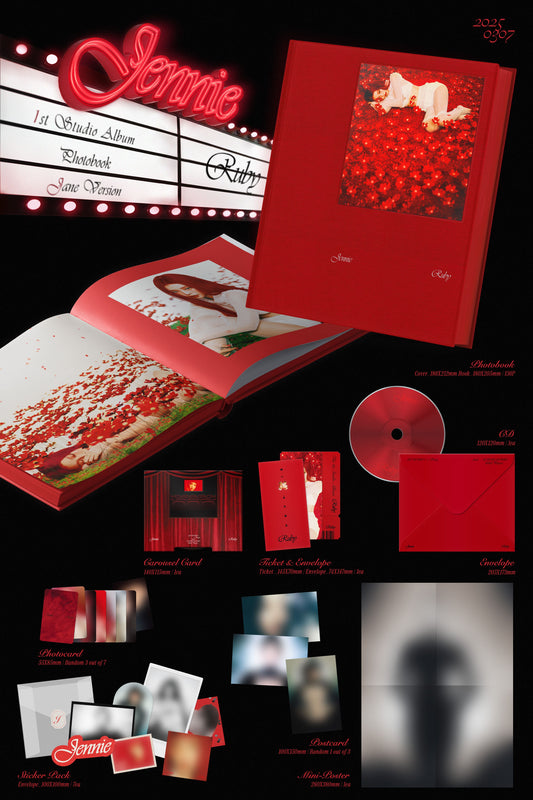 JENNIE (Blackpink) The 1st Studio Album – Ruby (Photobook) (Random)