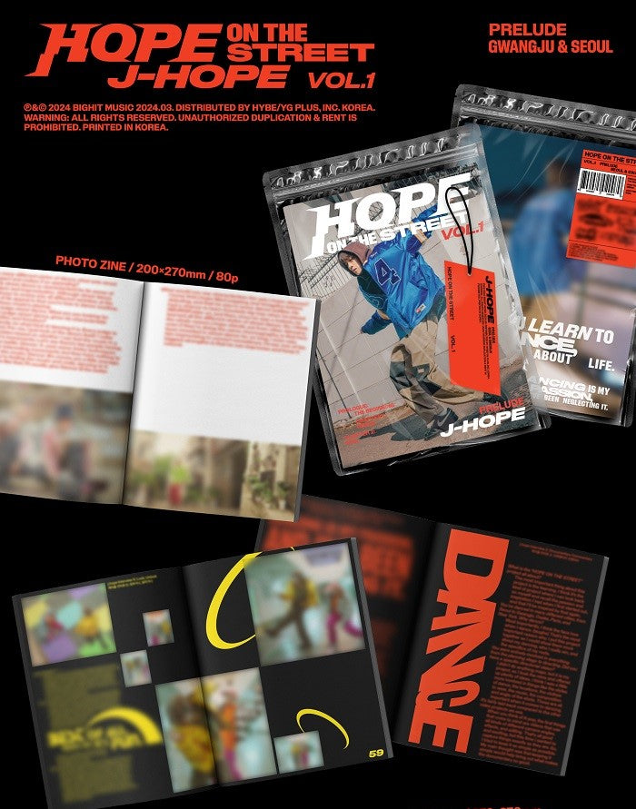j-hope – HOPE ON THE STREET VOL.1* (Random) (manufacturing defect)