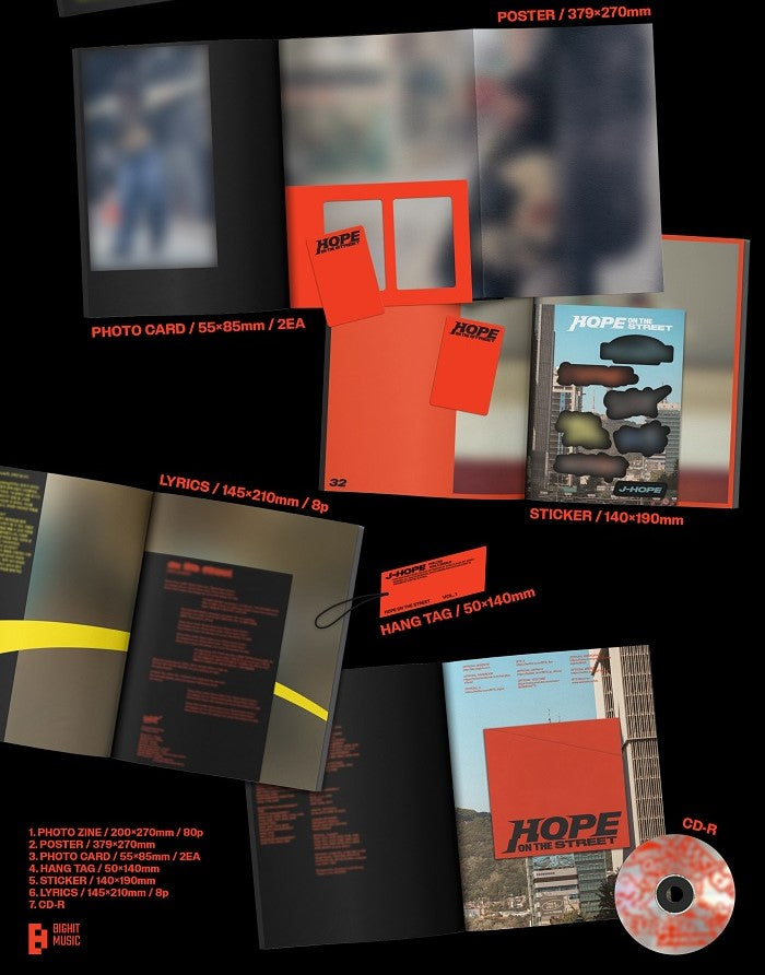 j-hope – HOPE ON THE STREET VOL.1* (Random) (manufacturing defect)