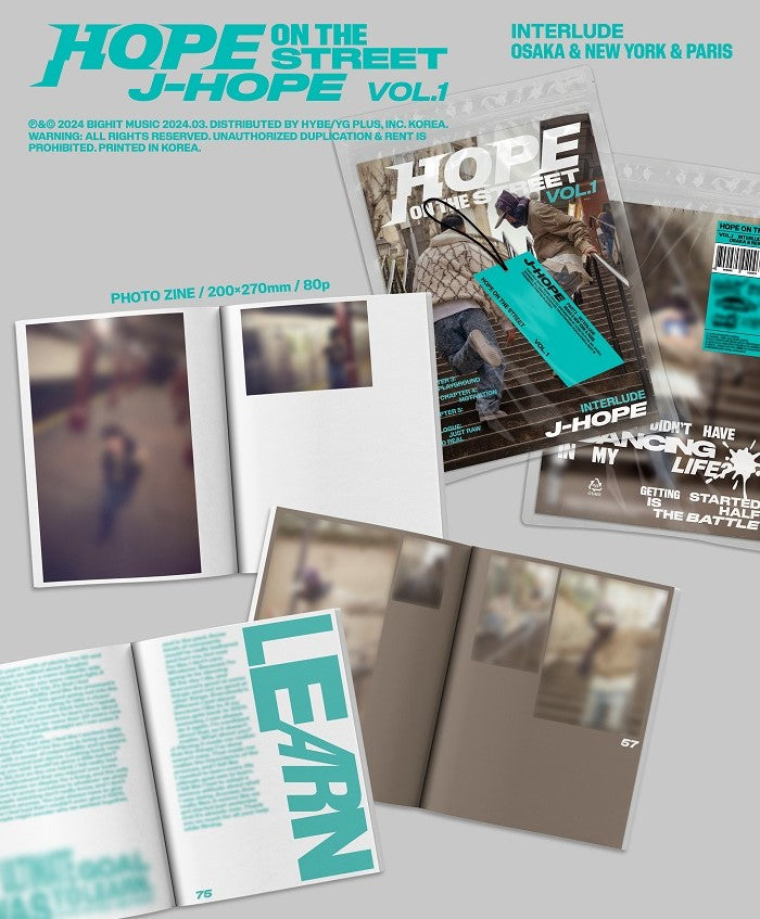 j-hope – HOPE ON THE STREET VOL.1* (Random) (manufacturing defect)