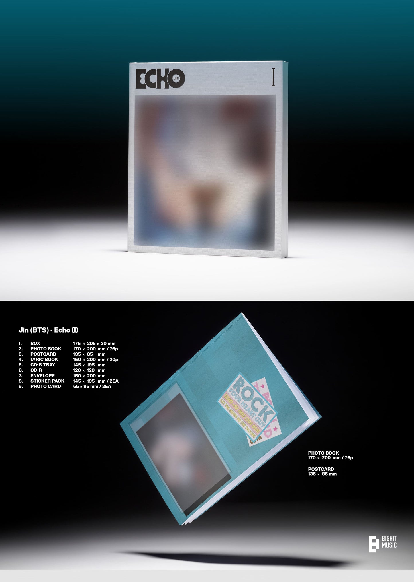 PRE-ORDER: Jin 2nd Solo Album – Echo (Random)