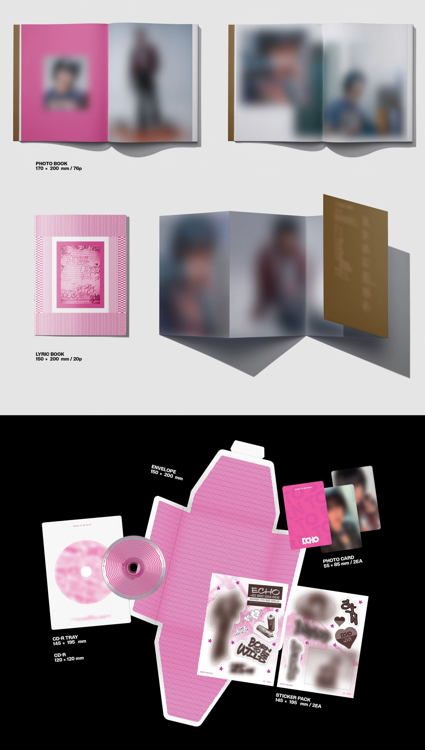 PRE-ORDER: Jin 2nd Solo Album – Echo (Random)