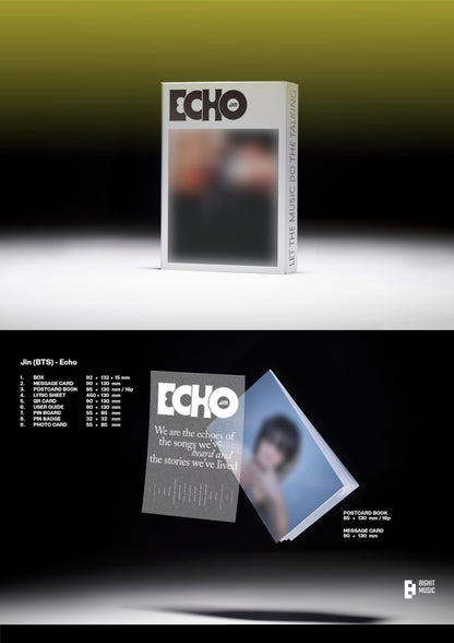 Jin 2nd Solo Album – Echo (Weverse Albums Ver.)