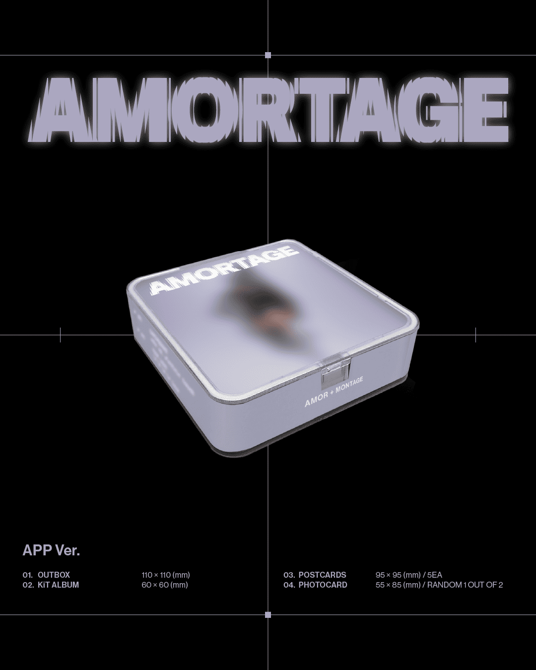 JISOO (Blackpink) Mini Album – AMORTAGE (APP Ver.)