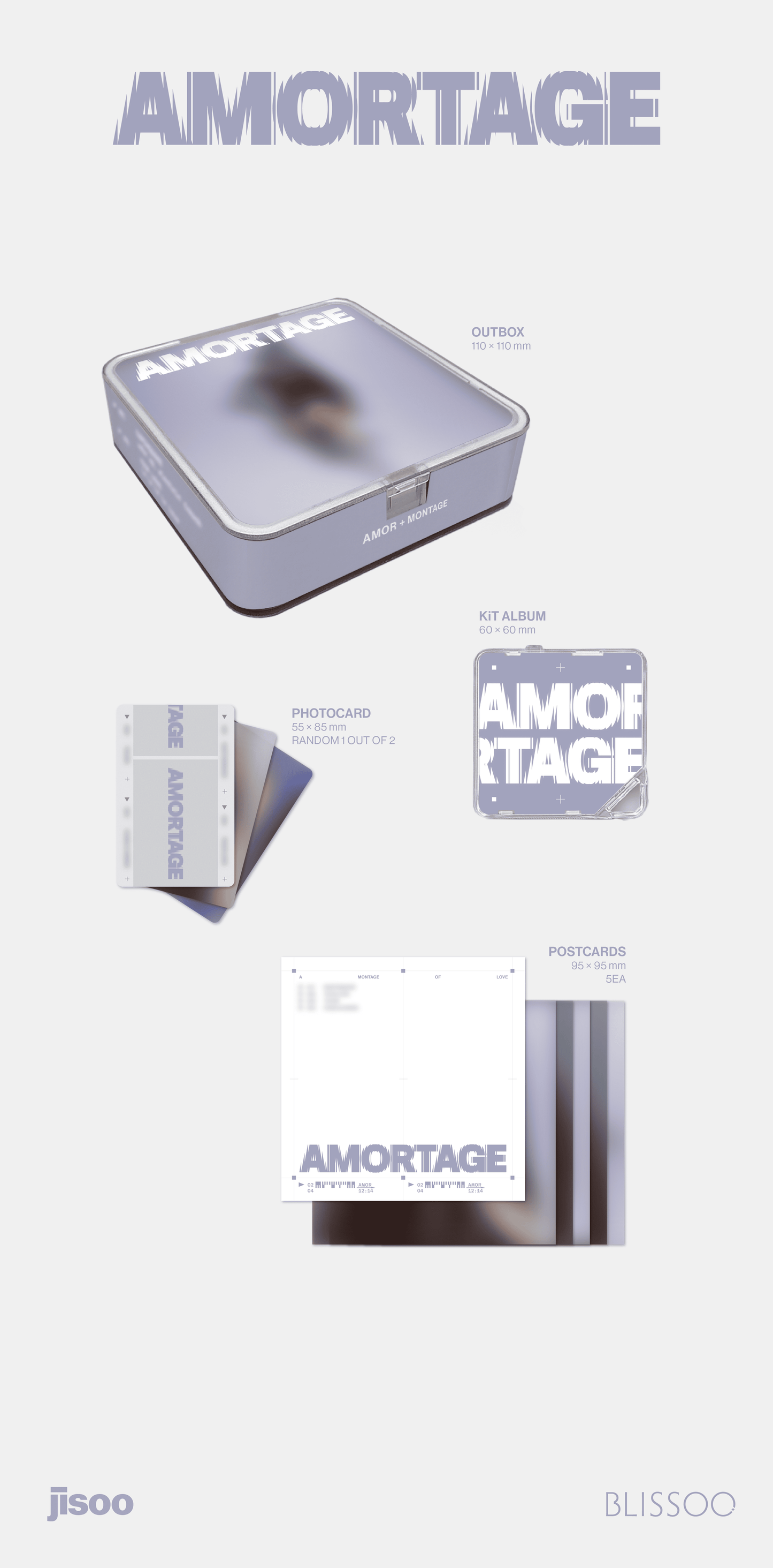 JISOO (Blackpink) Mini Album – AMORTAGE (APP Ver.)