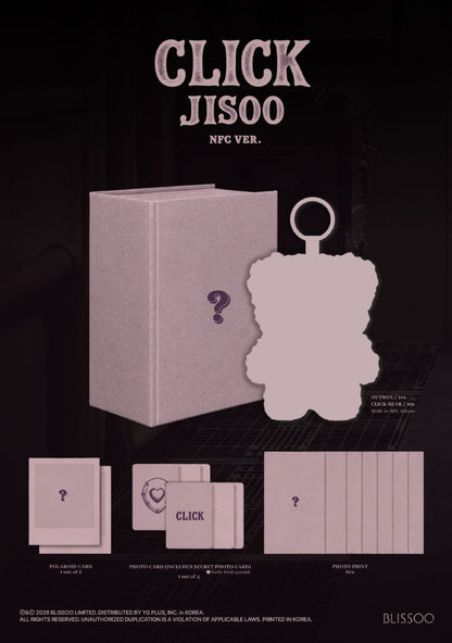 PRE-ORDER: JISOO Single Album - CLICK (NFC Ver.)