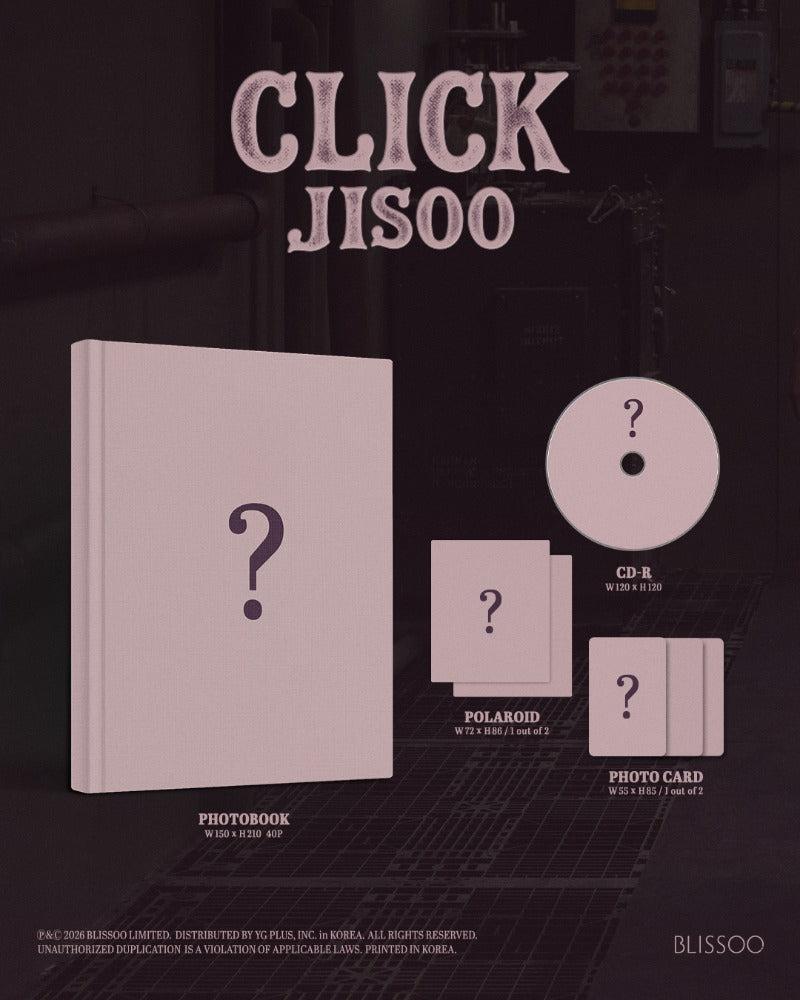 PRE-ORDER: JISOO Single Album - CLICK (Photobook Ver.)