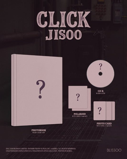 PRE-ORDER: JISOO Single Album - CLICK (Photobook Ver.)