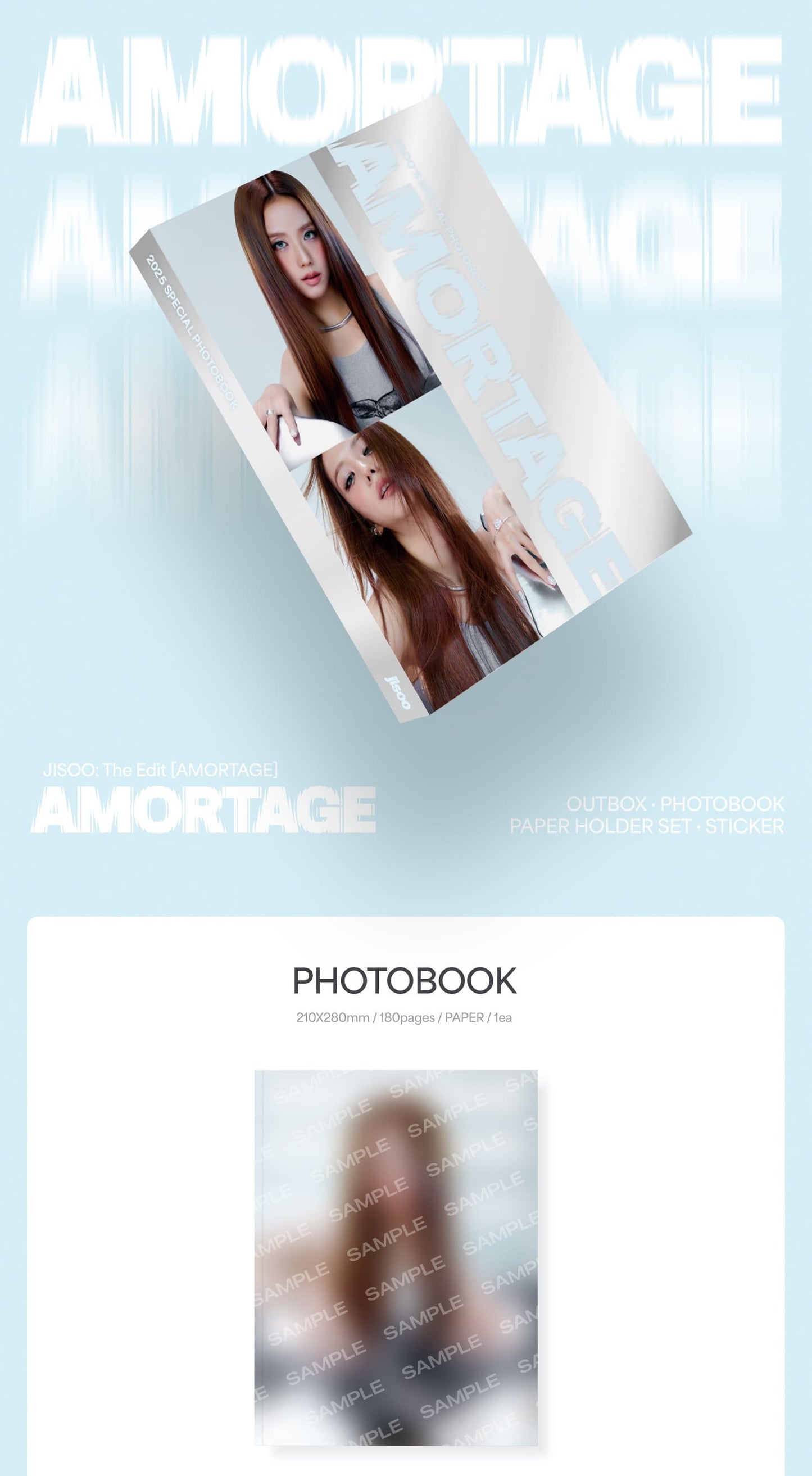 JISOO – JISOO: The Edit [AMORTAGE] Photobook