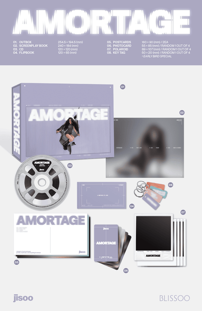 JISOO Mini Album – AMORTAGE (EXCLUSIVE EDITION) (Random)