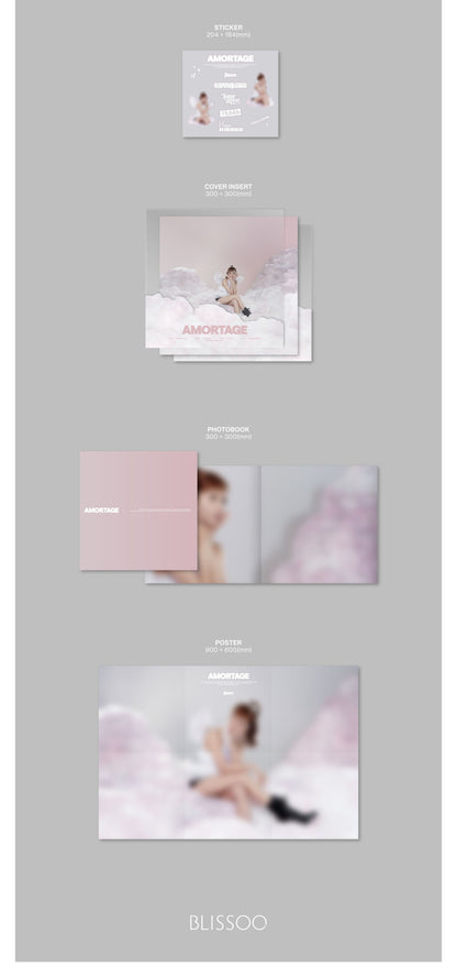 JISOO Mini Album – AMORTAGE (Vinyl) (Heart Ver.)