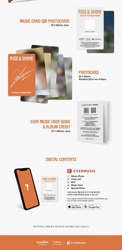 Joochan 1st Single Album - Rise & Shine (Ever Ver.)