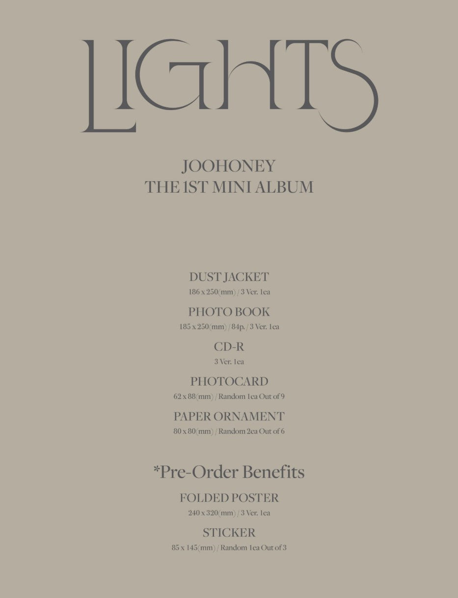 JOOHONEY Mini Album Vol. 1 - LIGHTS (Random)