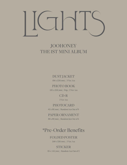JOOHONEY Mini Album Vol. 1 - LIGHTS (Random)