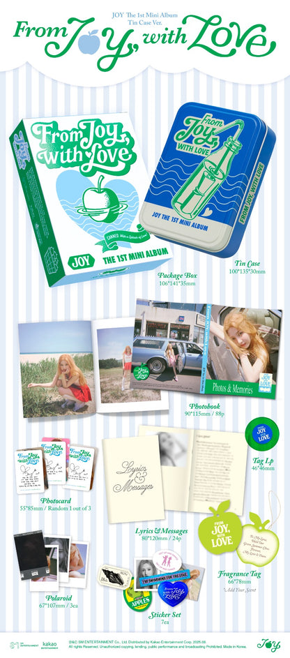 JOY (Red Velvet) The 1st Mini Album – From JOY, with Love (Tin Case Ver.) (Smart Album)