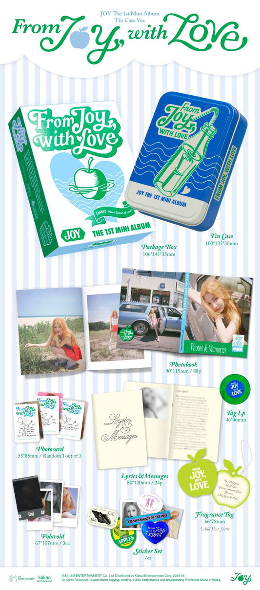 JOY (Red Velvet) The 1st Mini Album – From JOY, with Love (Tin Case Ver.) (Smart Album)